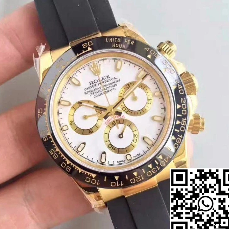 Cosmograph Daytona 116518LN White Rolex Factory Dial Original 1126 AR 0728